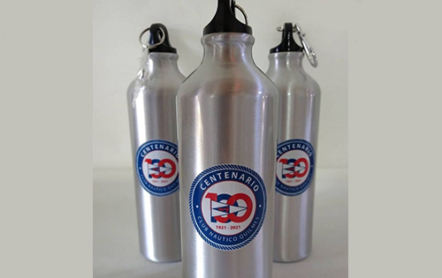 Botellas de aluminio personalizadas con logo