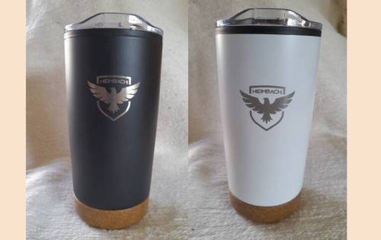 Vaso térmico con logo estampado